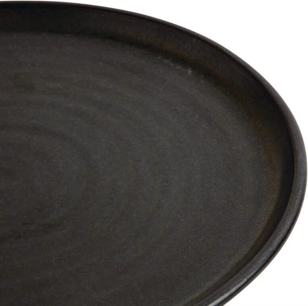 Olympia Canvas Bord - Zwart Ø26,5cm - 6 Stuks
