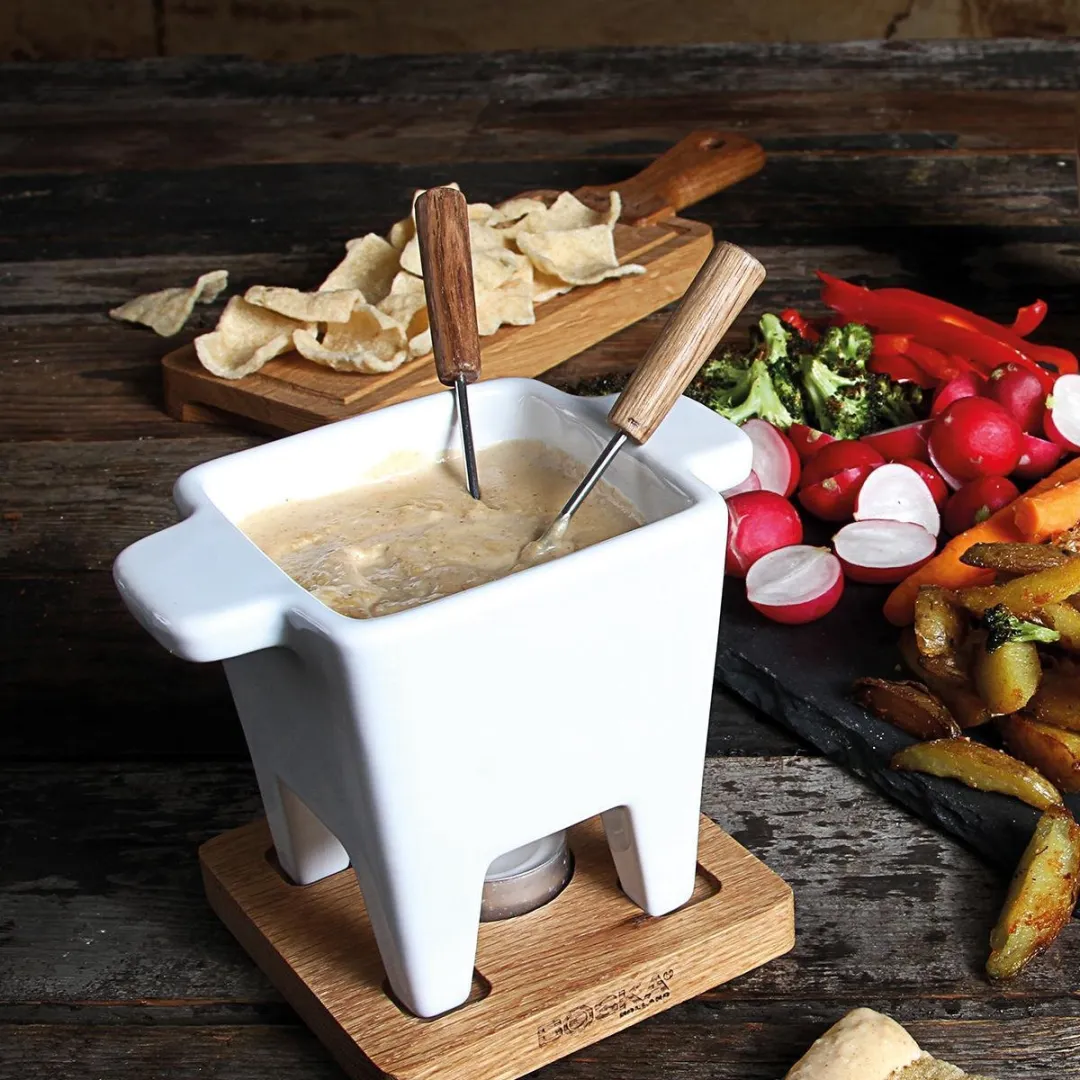 Boska Tapas Fondueset Bianco - 300ml - Waxinelichtjes