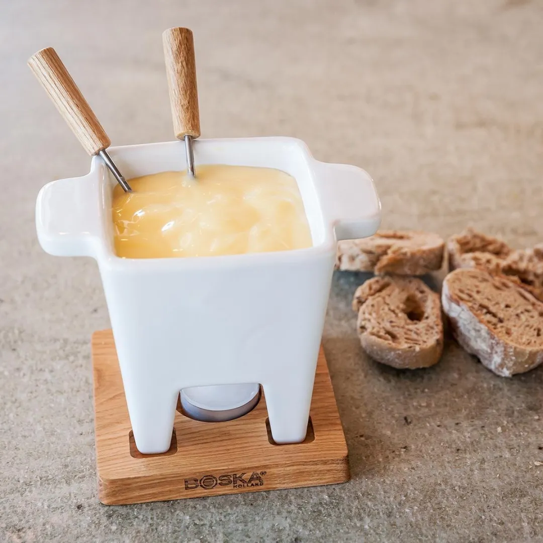 Boska Tapas Fondueset Bianco - 300ml - Waxinelichtjes