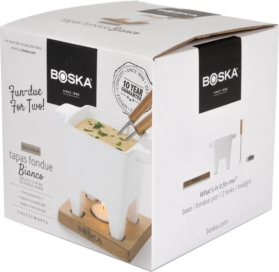 Boska Tapas Fondueset Bianco - 300ml - Waxinelichtjes