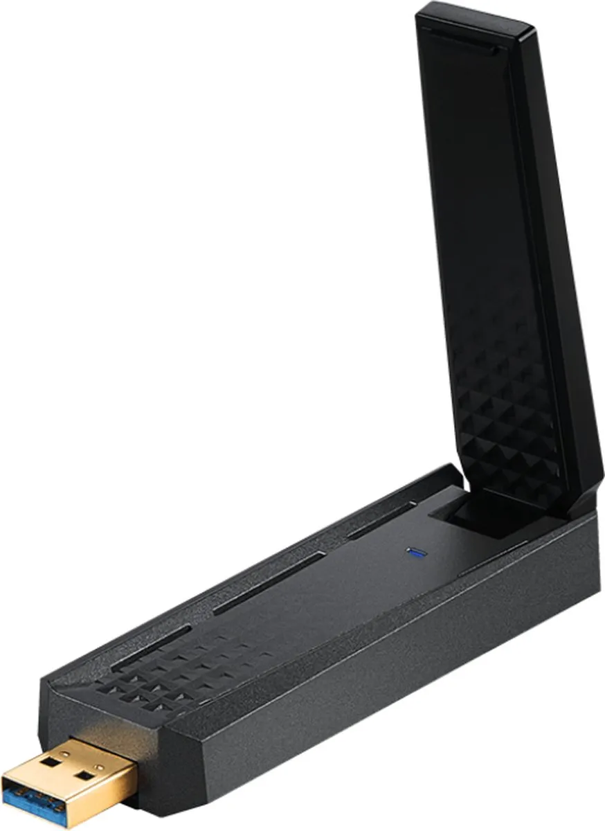 MSI AXE5400 WiFi USB Adapter - Tri-band - Zwart