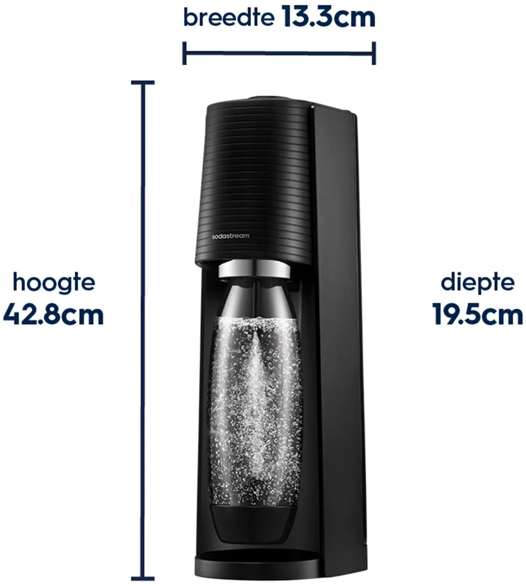 SodaStream Bruiswatertoestel Terra Megapack Zwart