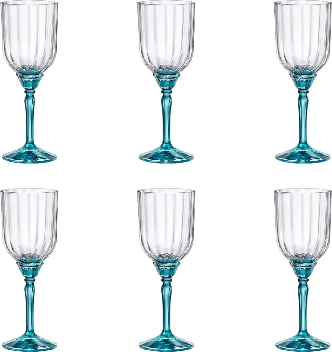Bormioli Rocco Florian Cocktailglas 24,5cl - Blauw - 6 Stuks
