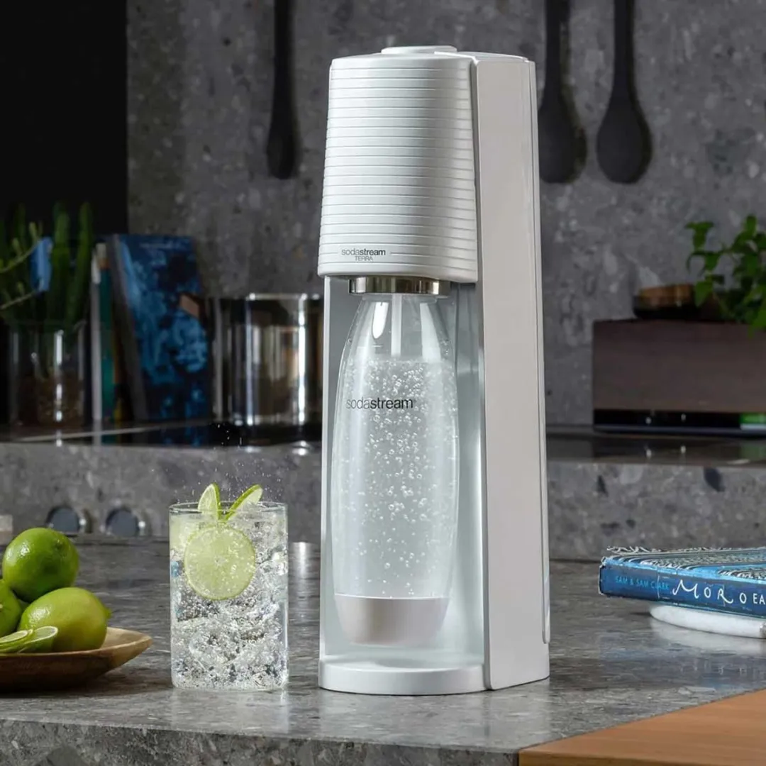 SodaStream Terra Megapack Wit - CO2-cilinder & 2x1L Flessen