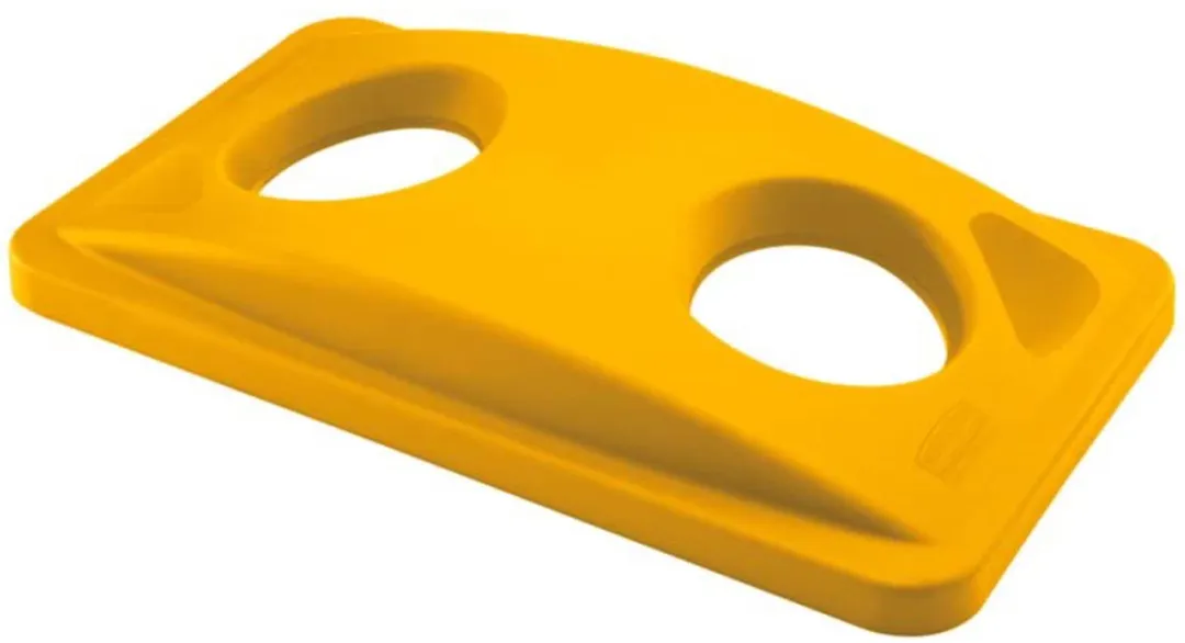 Rubbermaid Slim Jim VB227963 Vuilnisbak 87L - Geel