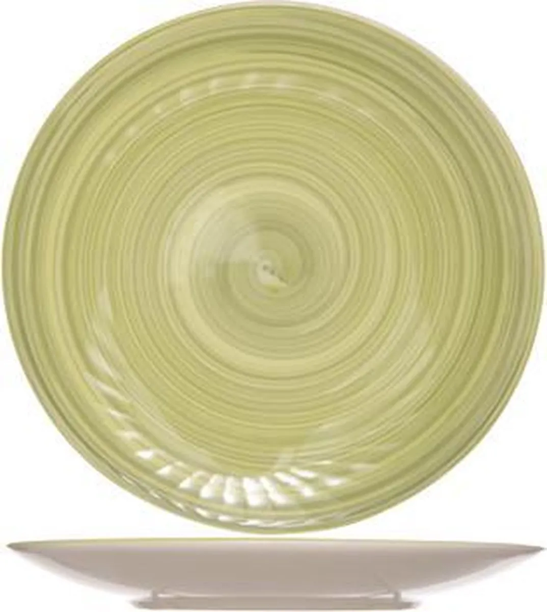 Cosy&Trendy Turbolino Dessertbord Ø22cm - Groen - 6 Stuks