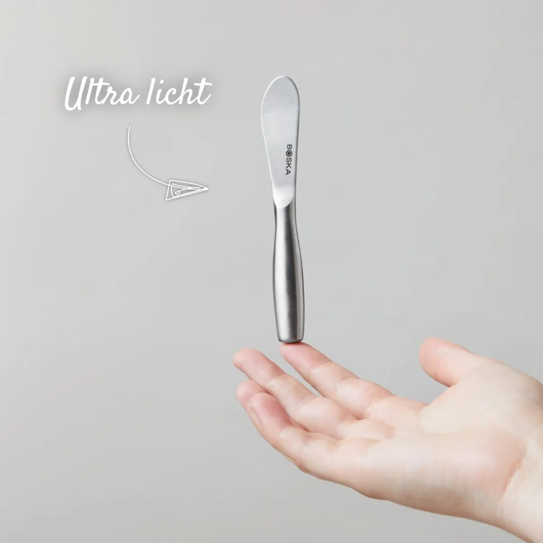 Boska Smeermessenset Mini Copenhagen - Kaasmesjes - 3-delig - Roestvrijstaal - Kaasmessenset voor Verse Kaas