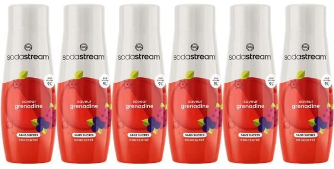SodaStream Suikervrije Grenadine Concentraat 6x440ml
