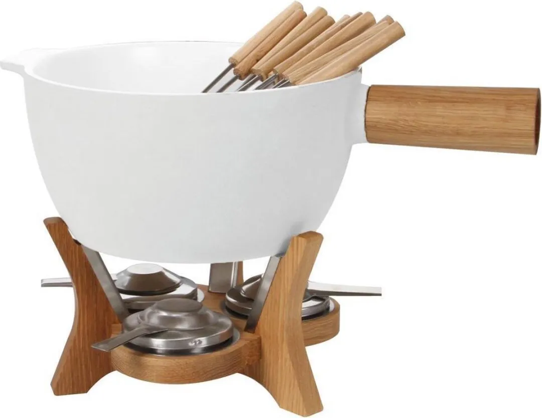 Boska Party Mr. Big Fondueset - 6,5L - Bruin/Zilver/Wit