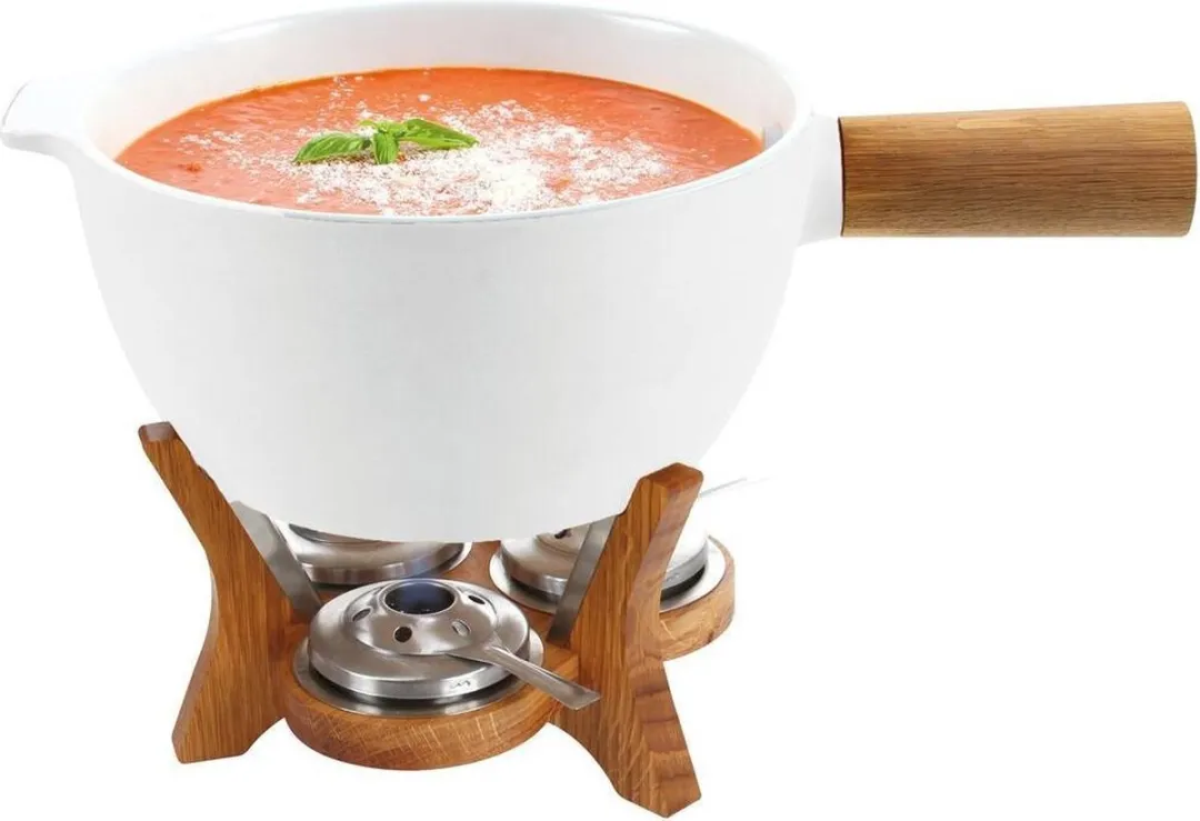 Boska Party Mr. Big Fondueset - 6,5L - Bruin/Zilver/Wit
