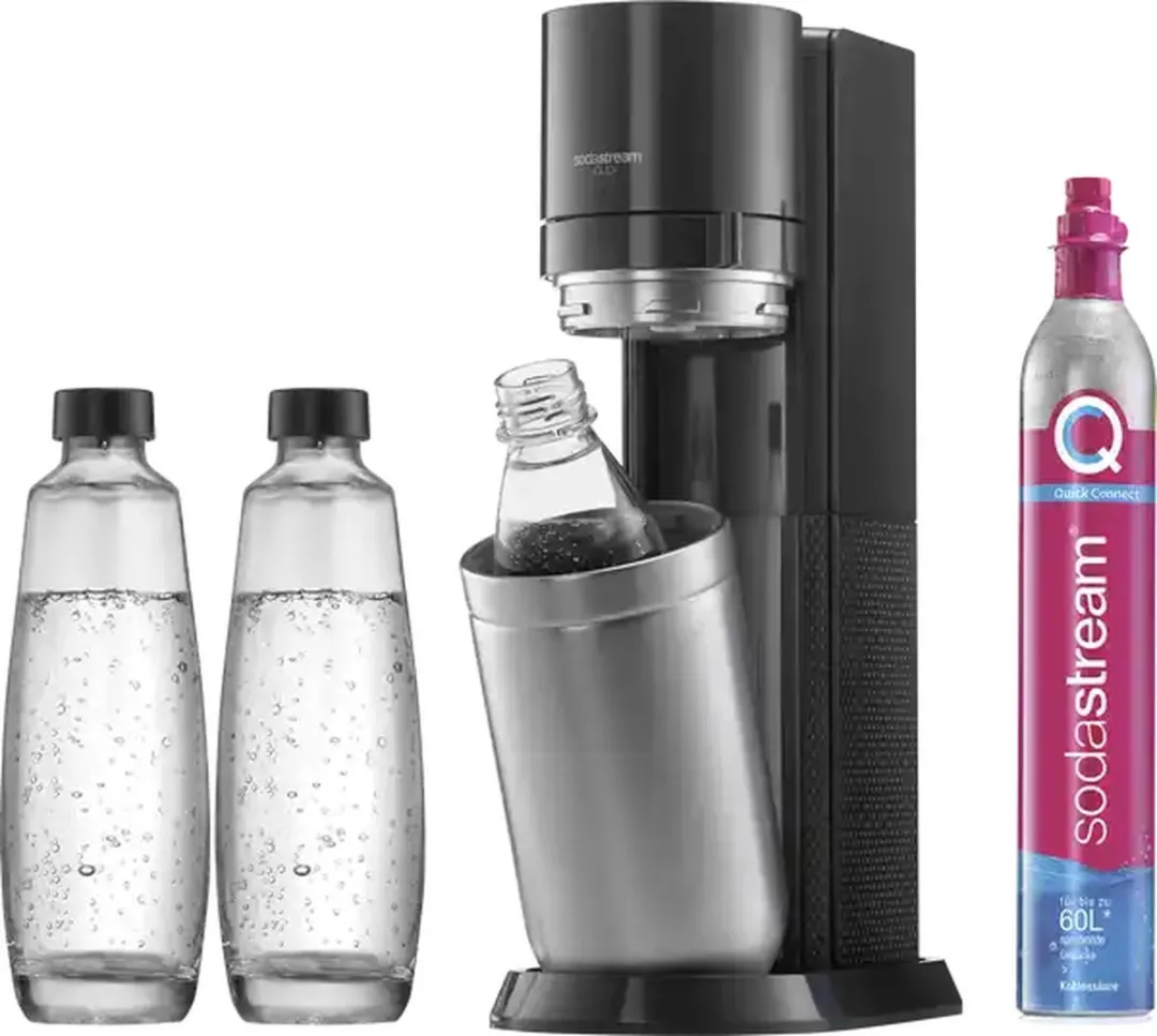 SodaStream Duo Vorteilspack" waterbubbelaar, zwart