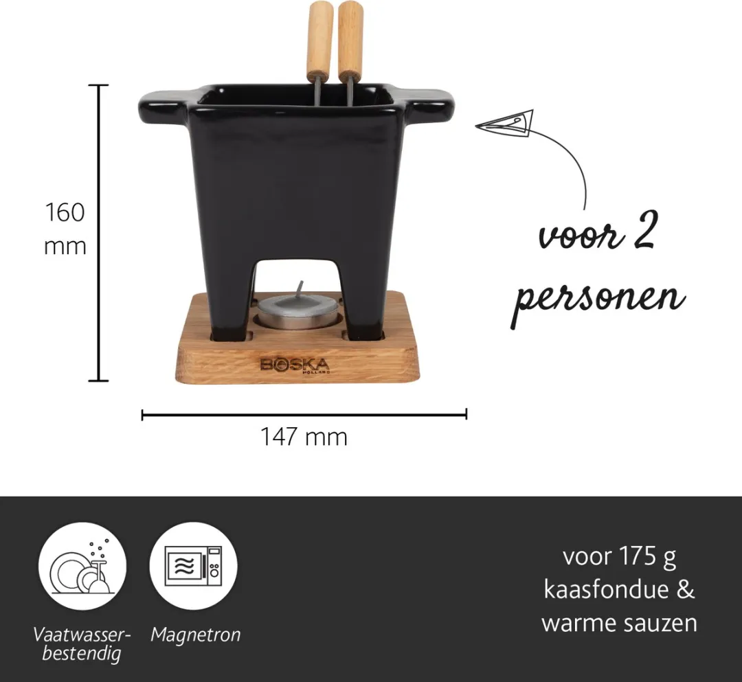 Boska Tapas Fondueset Nero - 300ml