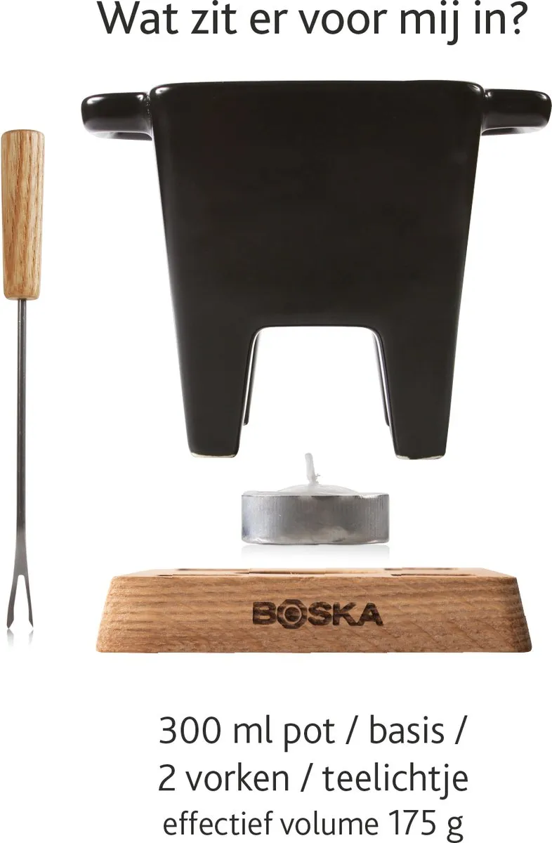 Boska Tapas Fondueset Nero - 300ml