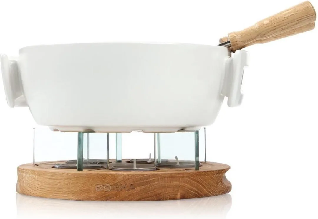 Boska Candlelight Fondue Twinkle  - Voor 1.200 gram Kaasfondue - 1,6 liter