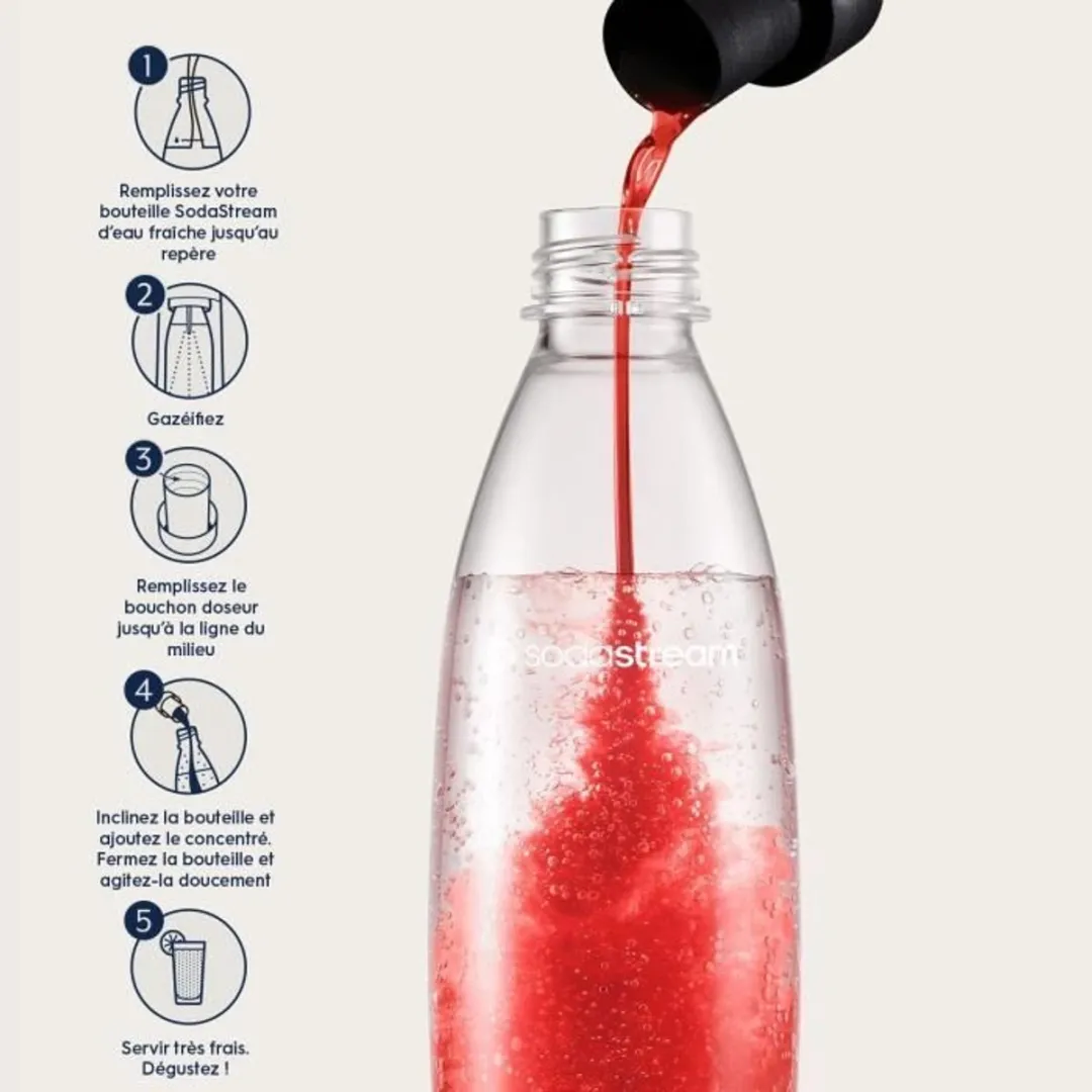 SodaStream Suikervrij Aardbeienconcentraat 6x440ml - Rood
