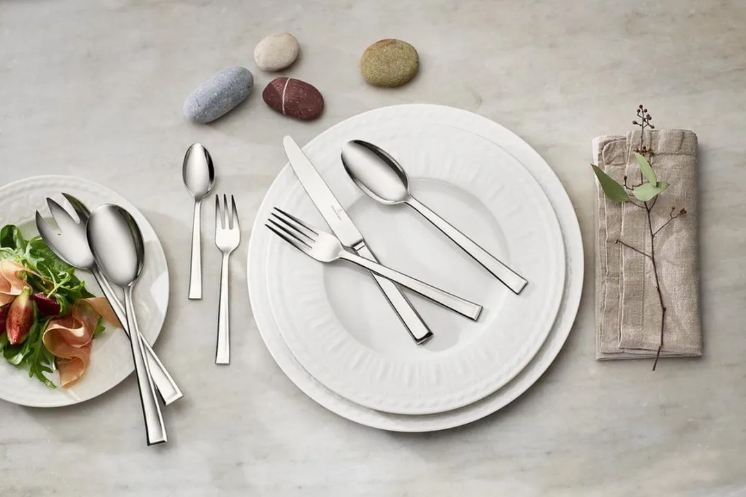 Villeroy & Boch Victor Bestekcassette 68-delig - 12 Personen - Zilver