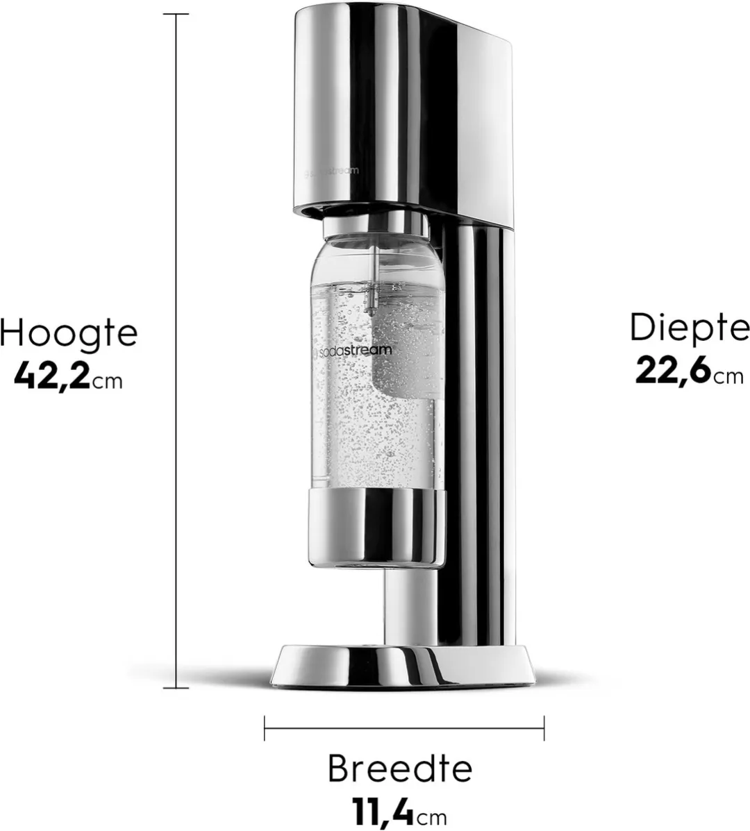 SodaStream Bruiswatertoestel ensō - Rvs - Zilver