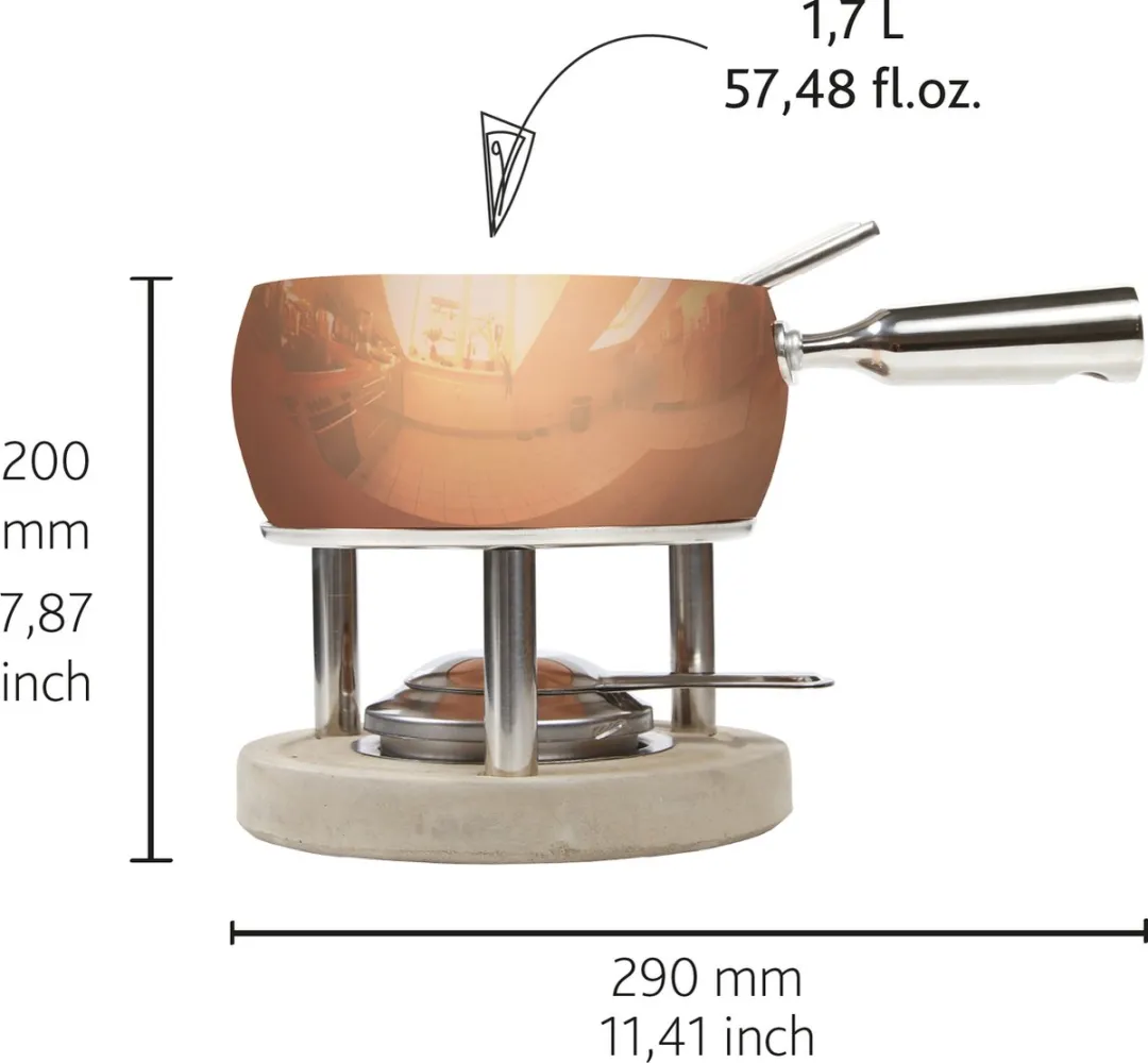Boska Fondueset Koper - 1,7L - 22cm