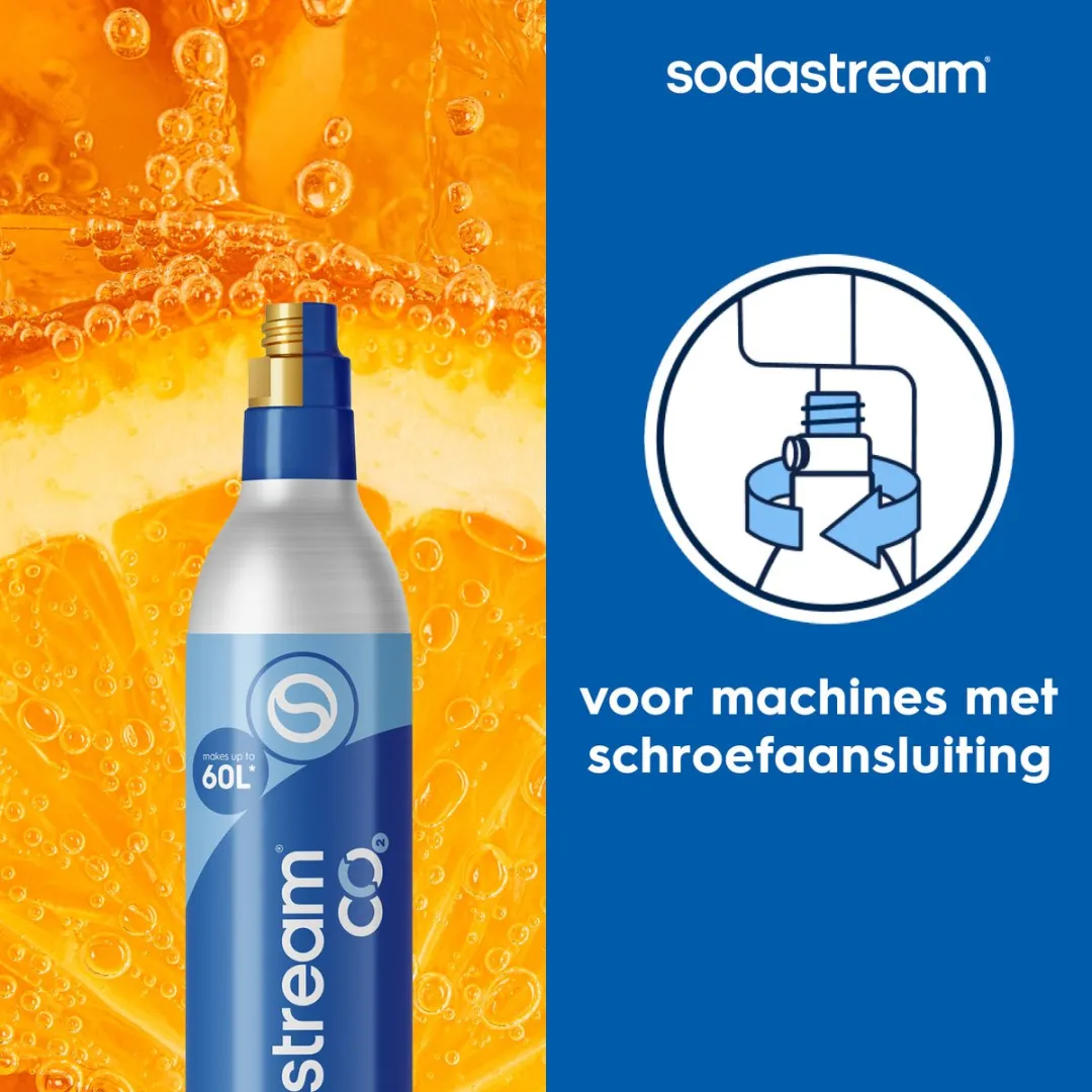 SodaStream Reserve Koolzuurcilinder 60L - Blauw