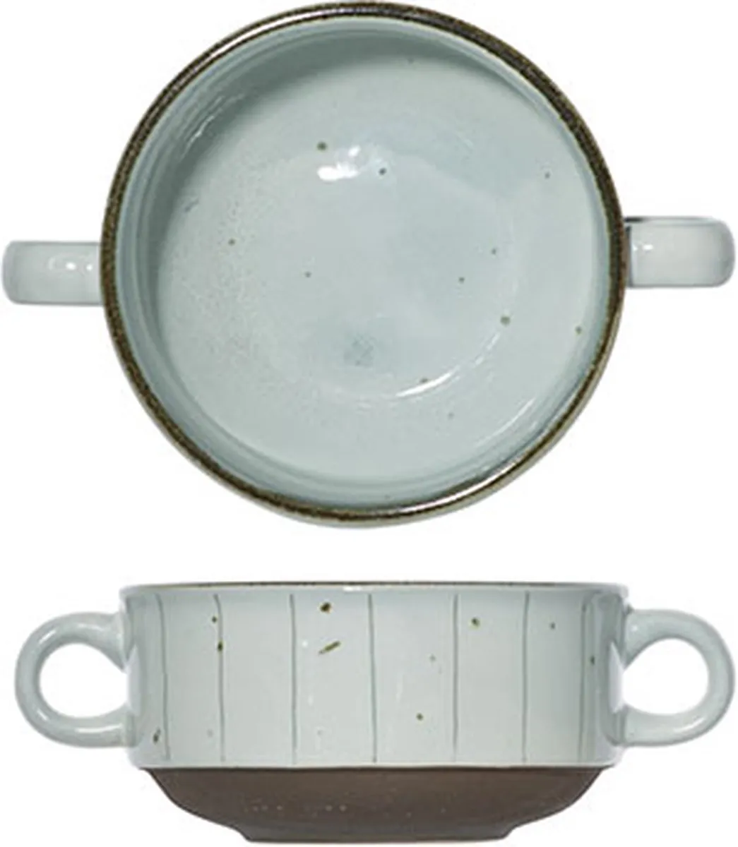 Cosy&Trendy Venzia Quattro Soepkommen - 33cl - Set van 6 - Grijs