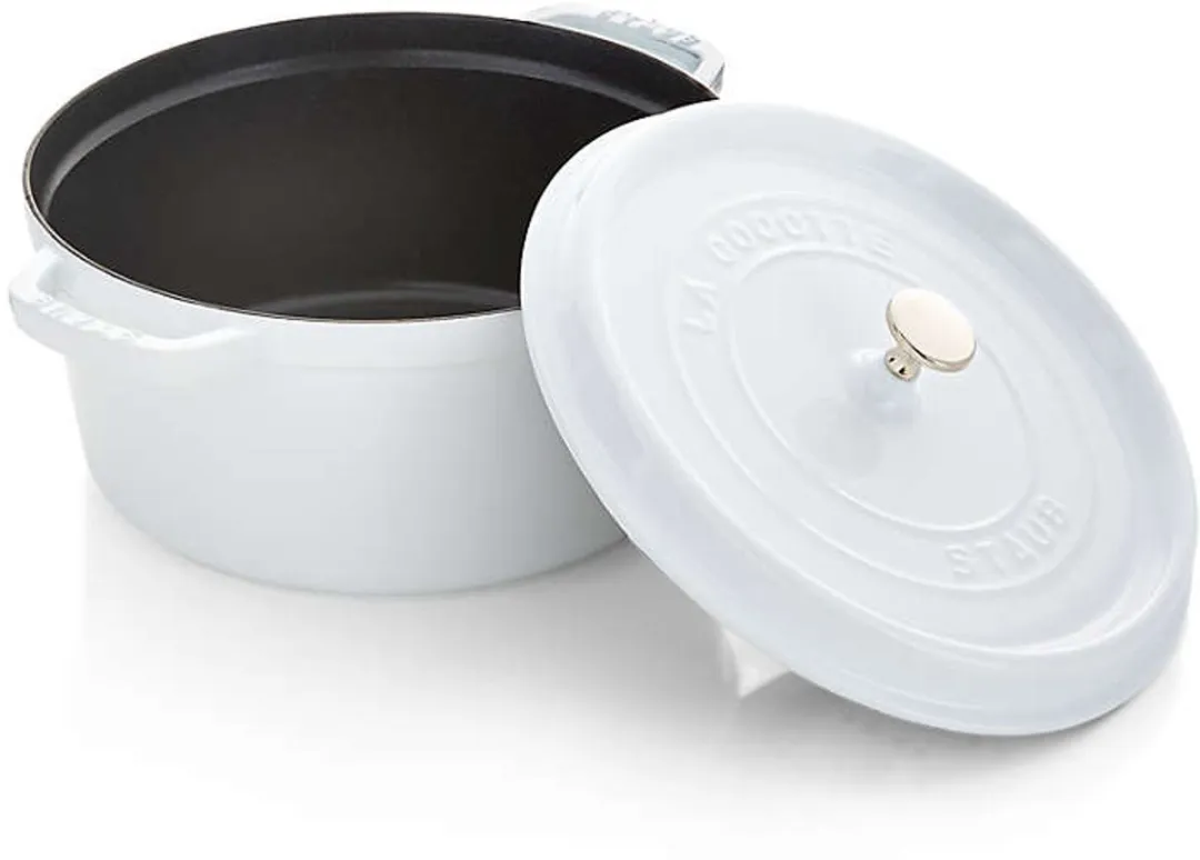 Staub Ronde Cocotte 28cm - Gietijzer - 6.75L - Wit