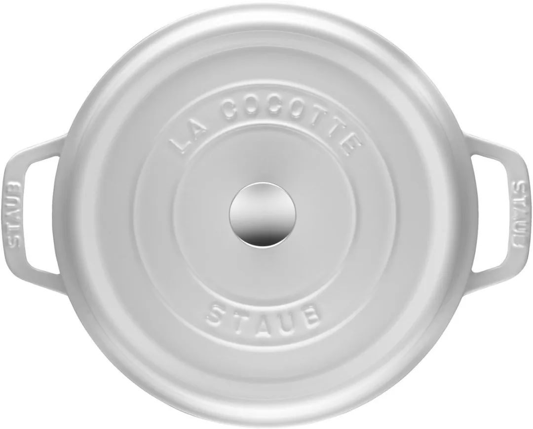 Staub Ronde Cocotte 28cm - Gietijzer - 6.75L - Wit