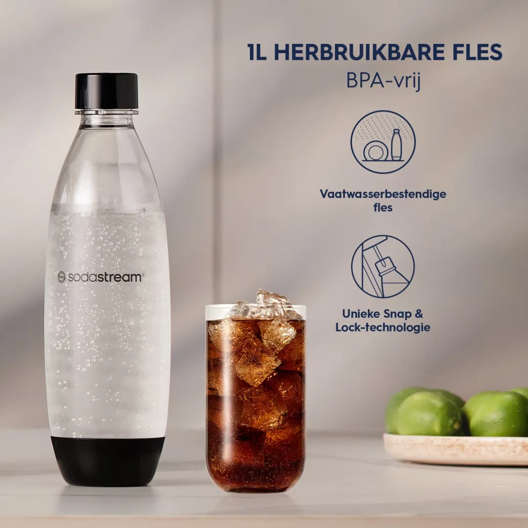 SodaStream Fuse Kunststof flessen 1 liter duo pak