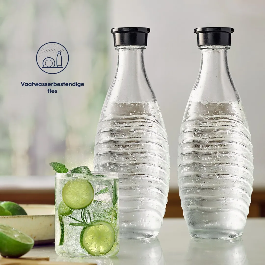 SodaStream Duopack Glazen Karaffen 0,75L - 2 Stuks