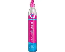 SodaStream Connect CO2-reservecilinder CQC + Glazen Fles - Roze/Zilver/Transparant