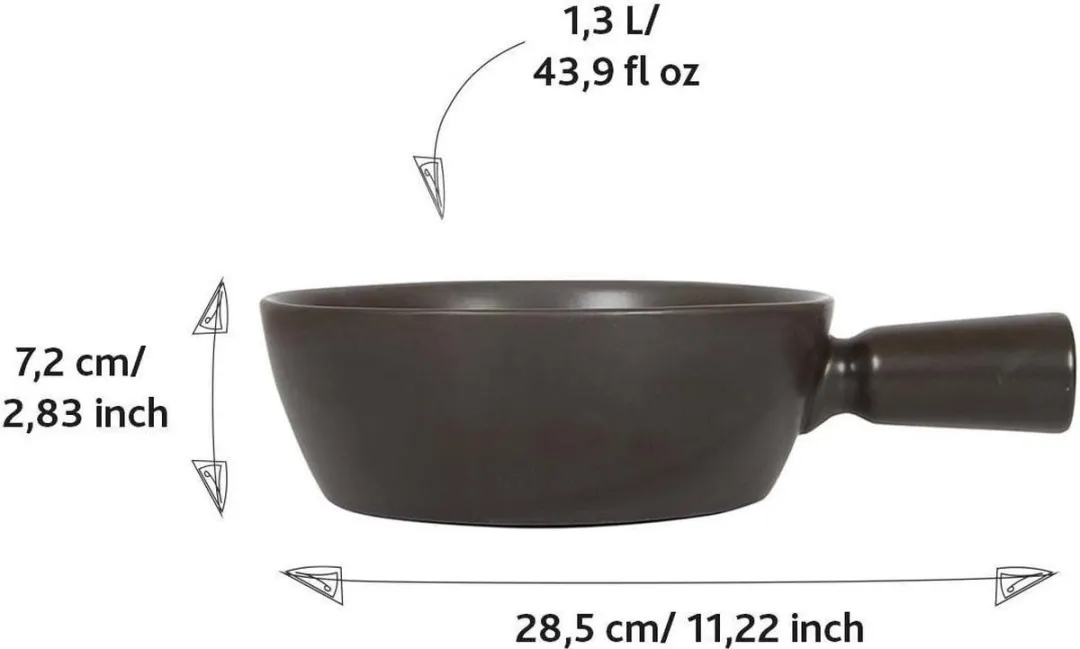 Boska Fonduepan 1,3L - Gasfornuis - Zwart
