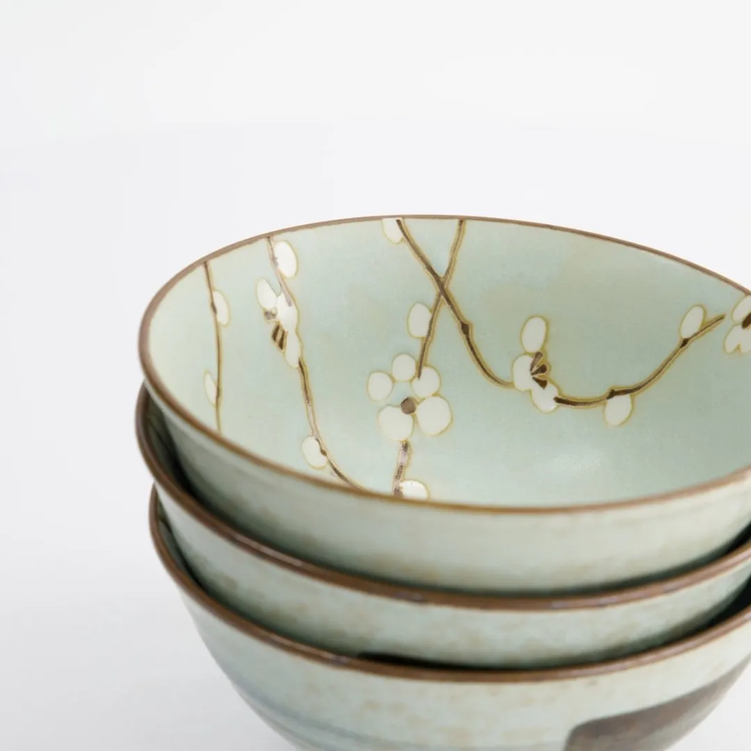 Tokyo Design Studio Green Soshun Bowl 22026 - 4 Stuks - 600ml - Mintgroen