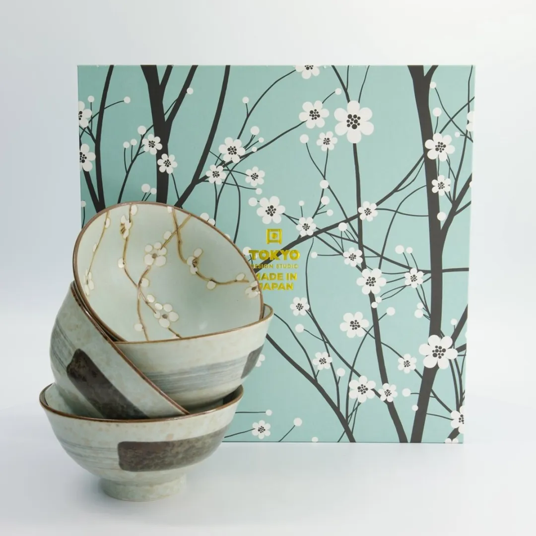 Tokyo Design Studio Green Soshun Bowl 22026 - 4 Stuks - 600ml - Mintgroen