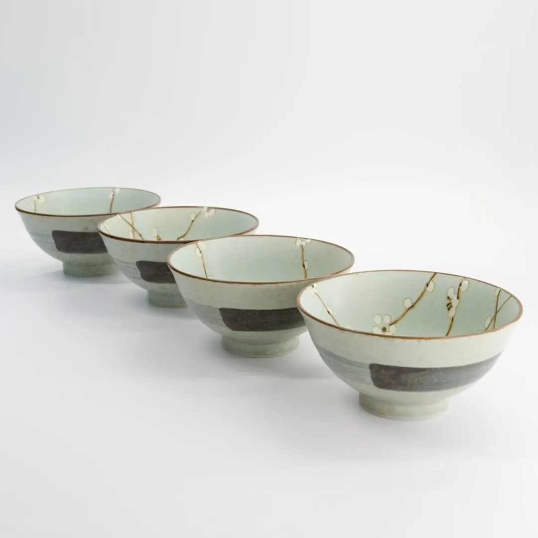Tokyo Design Studio Green Soshun Bowl 22026 - 4 Stuks - 600ml - Mintgroen
