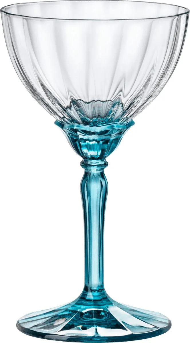 Bormioli Rocco Florian Champagneglas 24cl - Lichtblauw - 4 Stuks