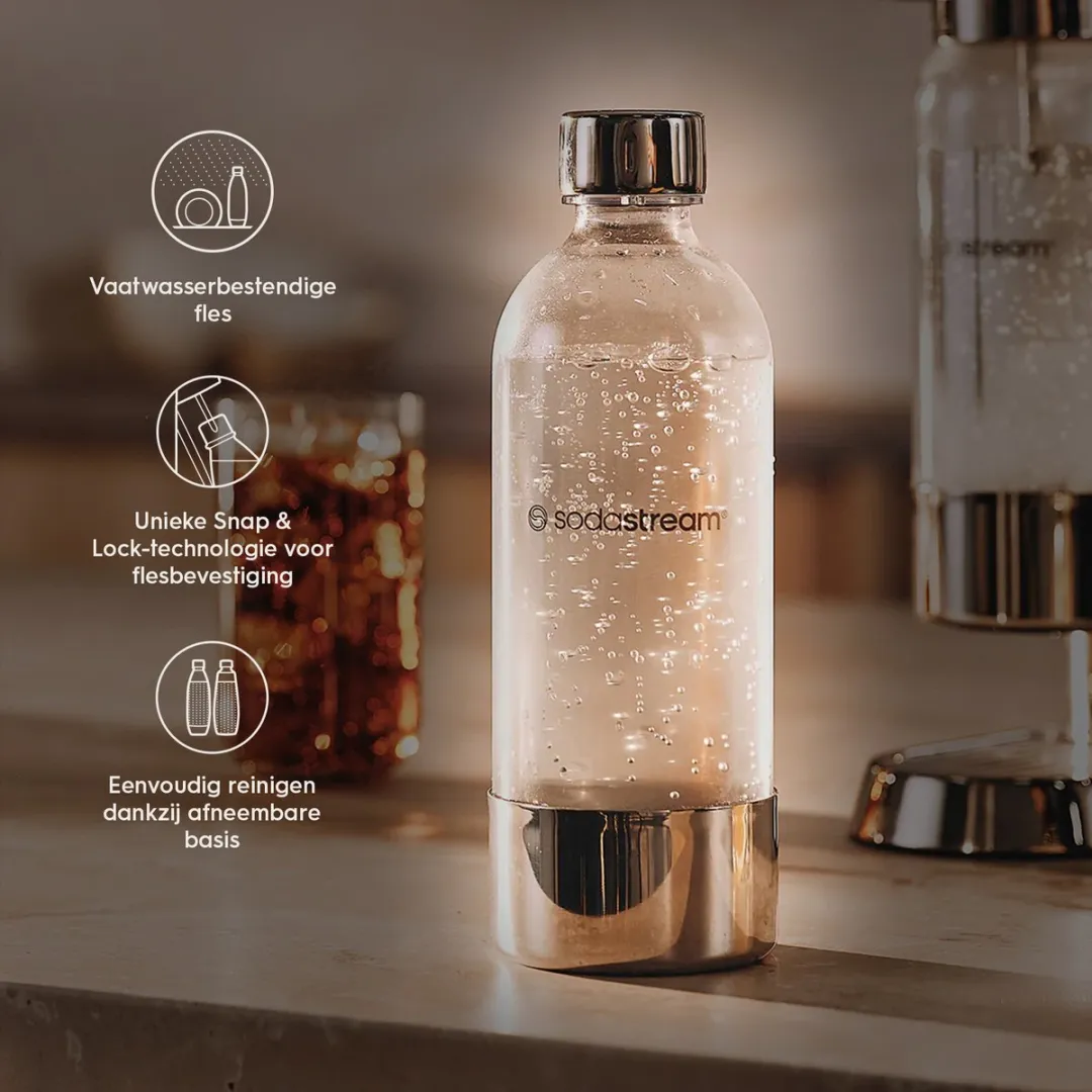 SodaStream Fuse Fles 1L - Rvs/Zilver