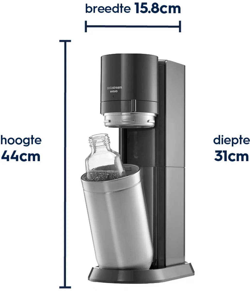 SodaStream Bruiswatertoestel DUO Starterkit Zwart