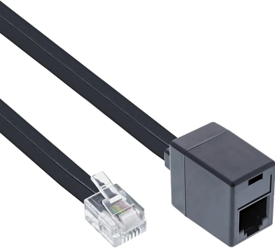 InLine RJ12 Telefoon Verlengkabel 2m