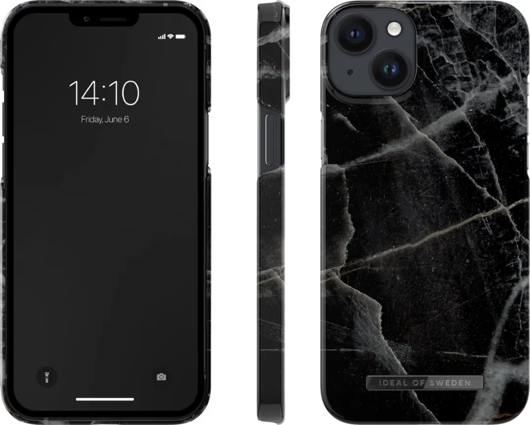iDeal of Sweden iPhone 14 Plus Hoes Black Thunder Marble IDFCAW21-I2267-358