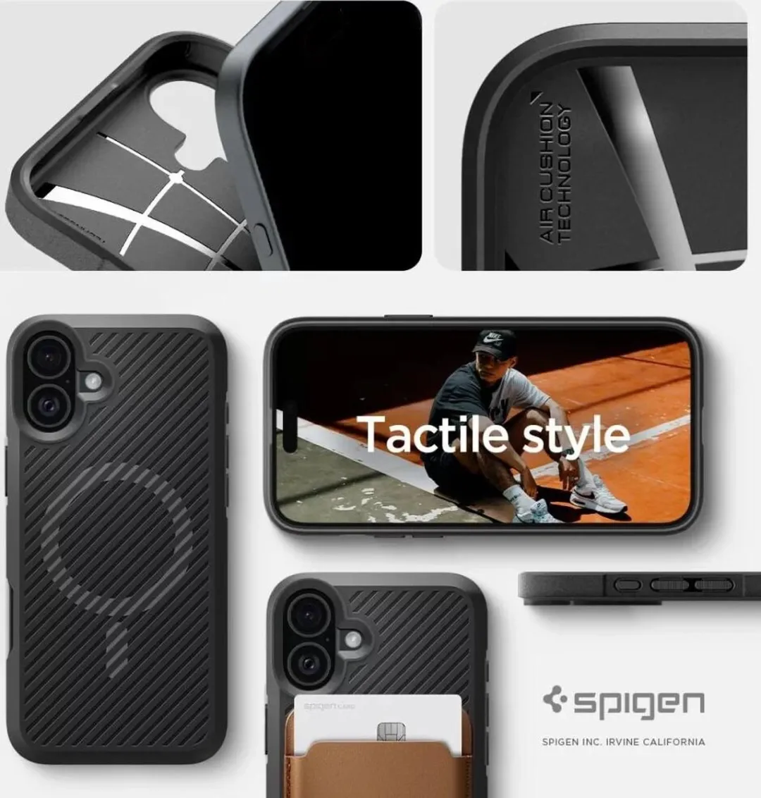 Spigen Core Armor MagFit iPhone 16 Hoesje - Zwart - afbeelding 6 van 6
