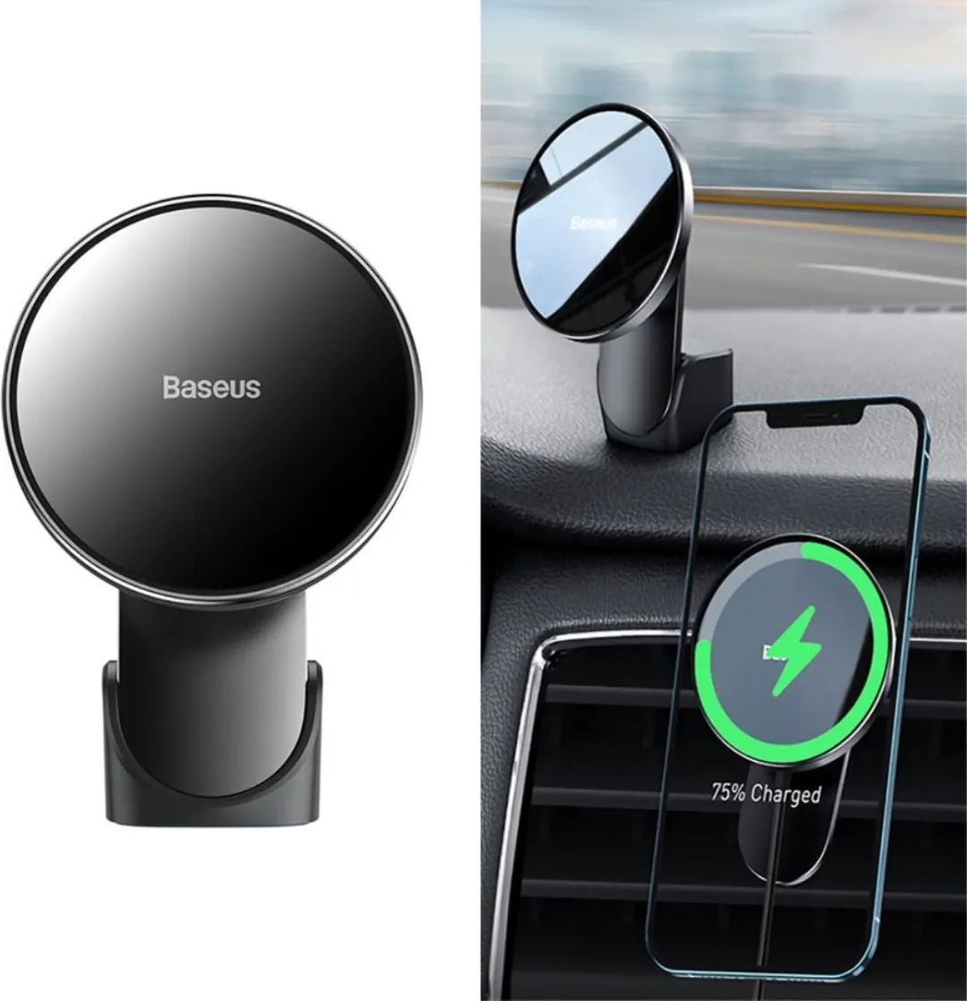 Baseus Big Energy MagSafe Houder - 15W Draadloos - 8 Inch