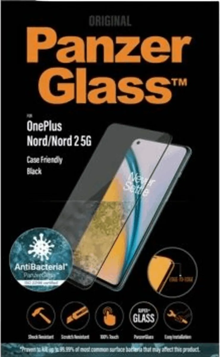 PanzerGlass PZ-7015 Screenprotector - OnePlus Nord - Zwart - afbeelding 3 van 6