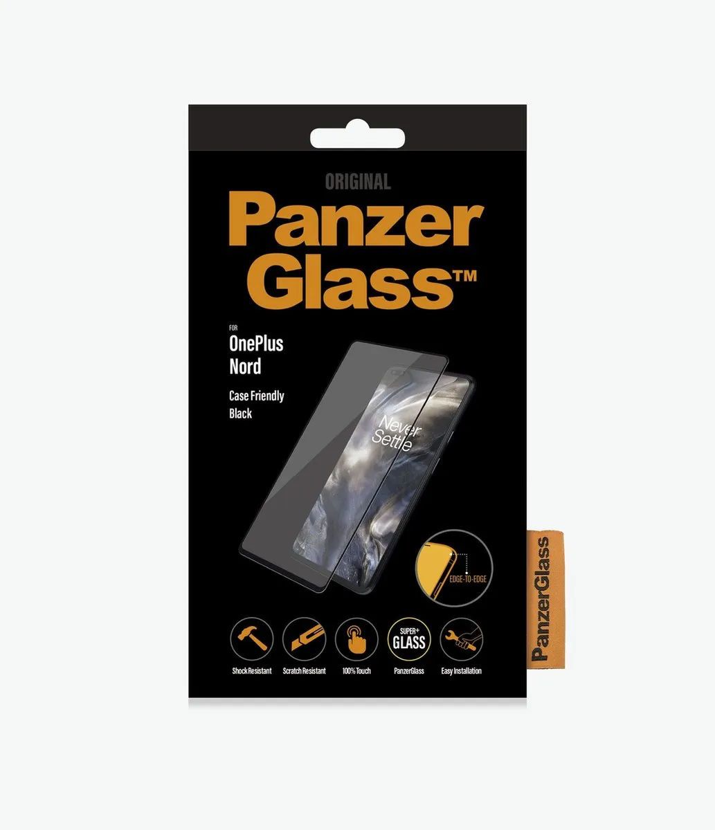 PanzerGlass PZ-7015 Screenprotector - OnePlus Nord - Zwart - afbeelding 6 van 6
