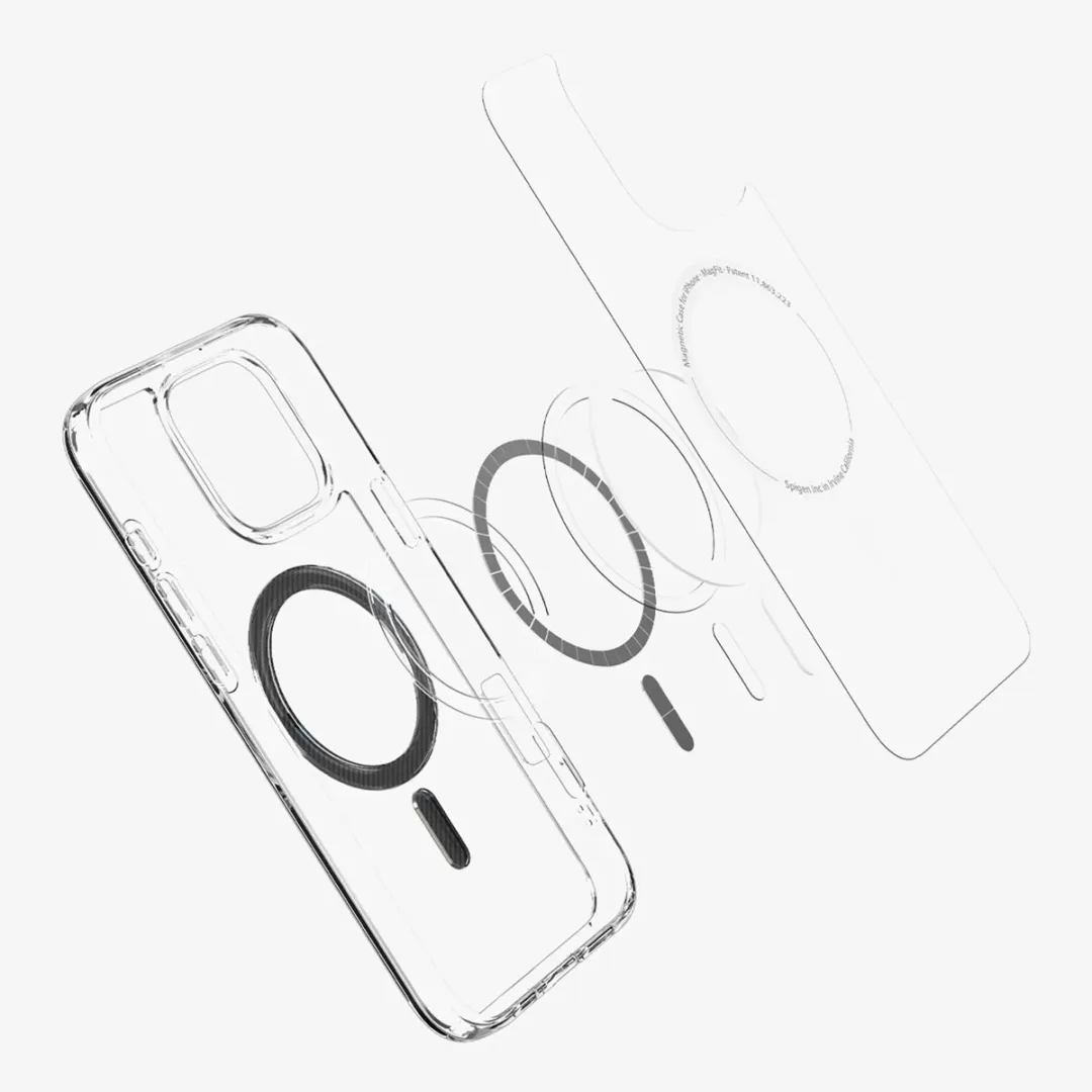 Spigen Ultra Hybrid MagSafe 12163 iPhone 16 Pro Max Hoesje - Transparant