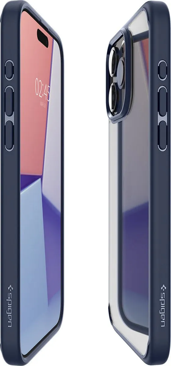 Spigen Ultra Hybrid ACS06573 Hoesje - iPhone 15 Pro Max - Donkerblauw