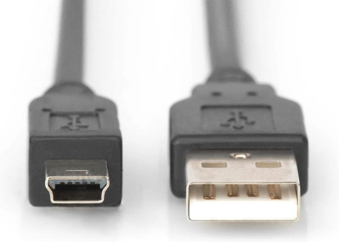 Digitus USB 2.0 Aansluitkabel AK-300108-010-S - 1m - Zwart