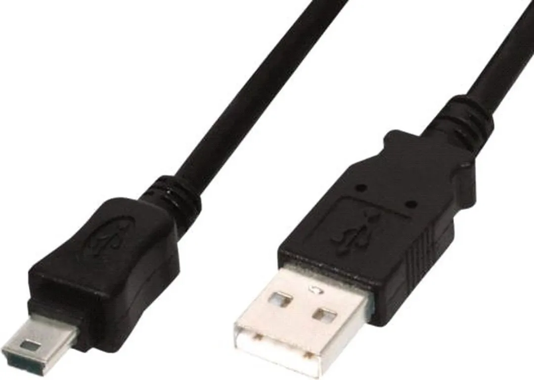Digitus USB 2.0 Aansluitkabel AK-300108-010-S - 1m - Zwart