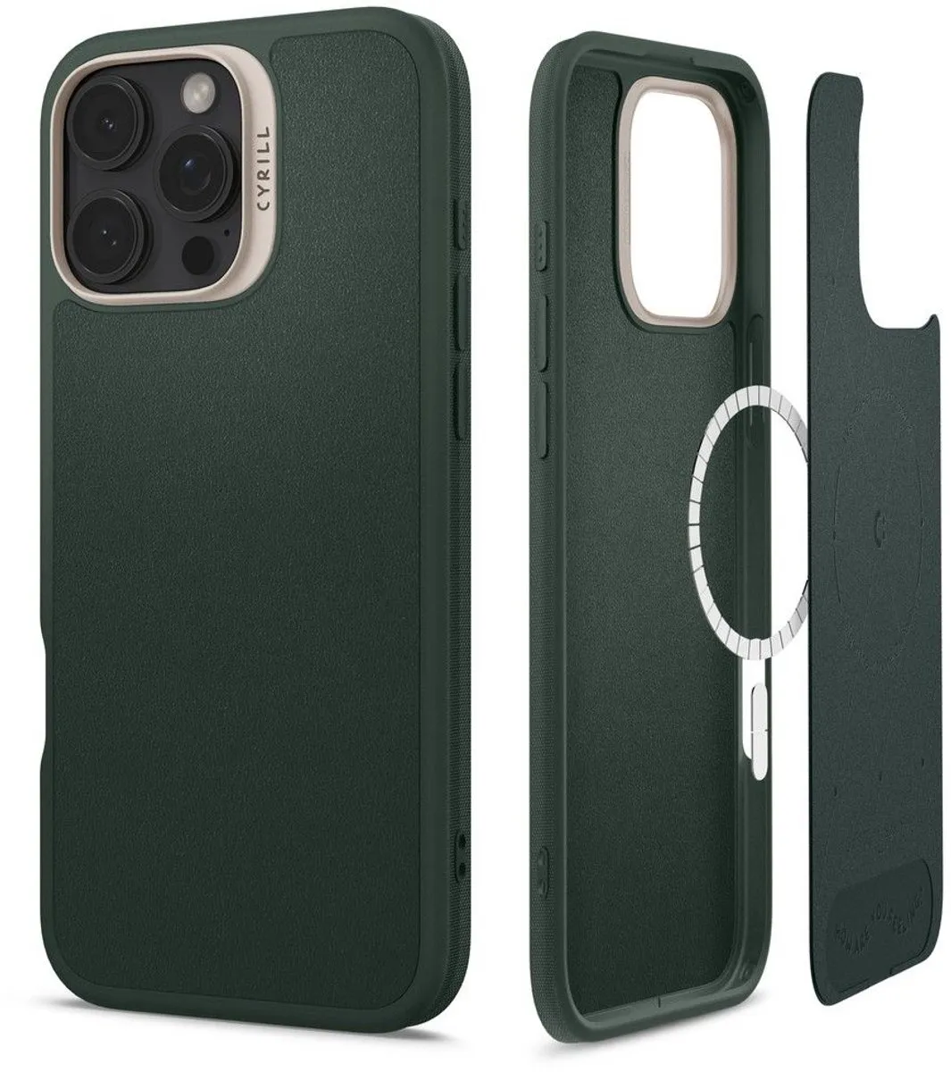 Spigen Cyrill Kajuk Mag Hoesje iPhone 16 Pro Max - Groen - MagSafe - afbeelding 6 van 6