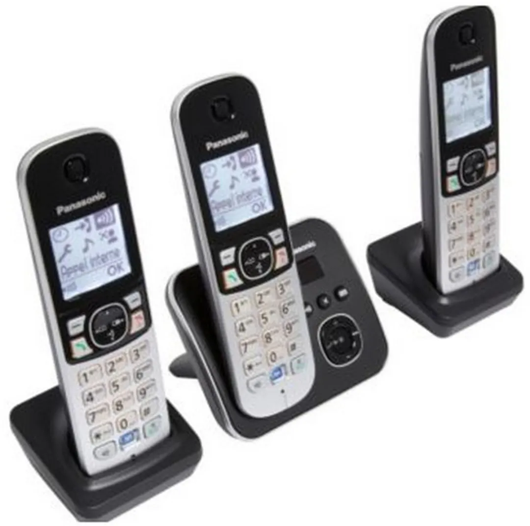 Panasonic KX-TG6823NLB DECT Telefoon - 3 Handsets - Zwart/Zilver - afbeelding 3 van 3