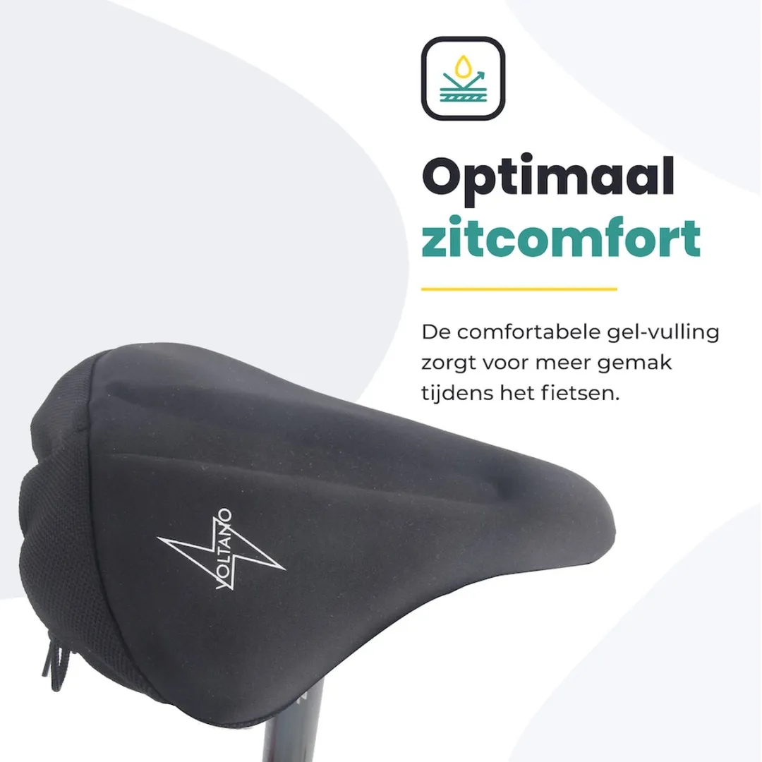 Voltano Luxe Gel Zadelhoes - Zwart - One Size