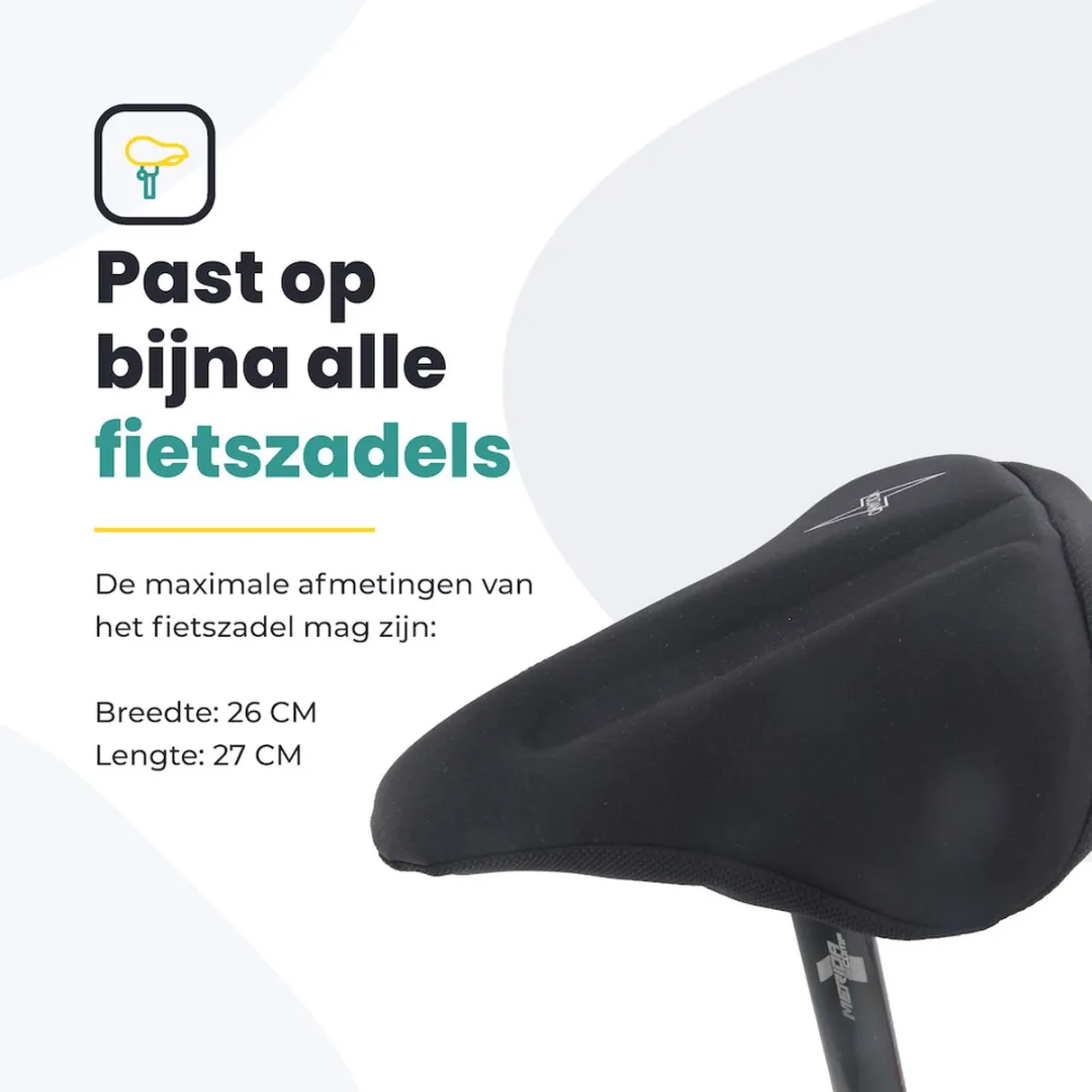 Voltano Luxe Gel Zadelhoes - Zwart - One Size - afbeelding 6 van 6